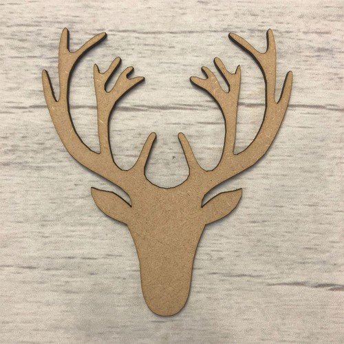 Stag head mdf - mdf, wood