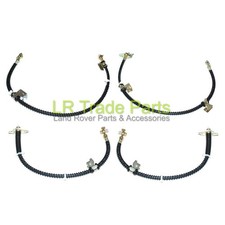 FITS RANGE ROVER P38 FULL FRONT & REAR FLEXI BRAKE HOSES PIPE SET X4 (1997-2002)