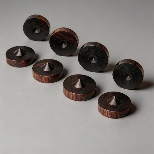 4pcs ebony wooden speaker - ebony,