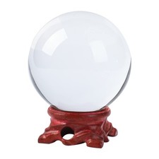 Clear Crystal Ball with Stand
