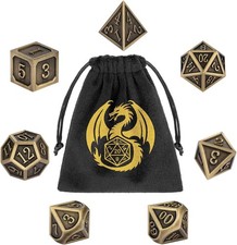 Metal Dice Set, 7pcs