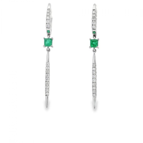 Ladies 9ct yellow gold emerald - 9ct,