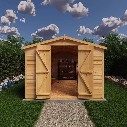 Overlap double door 12x8 - door,