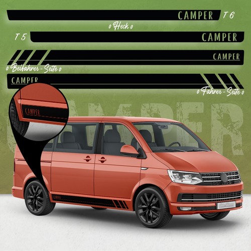 Camper racing side stripes - camper,