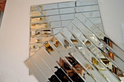 Mirror metro mosaic tiles - metro,
