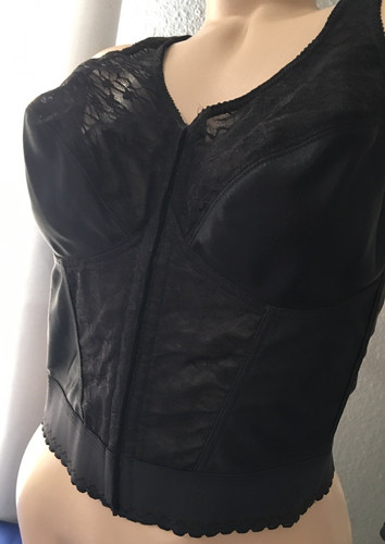 Vtg longline lace front close - vtg,