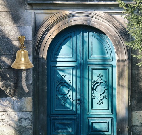 Vintage hanging door bell - hanging,