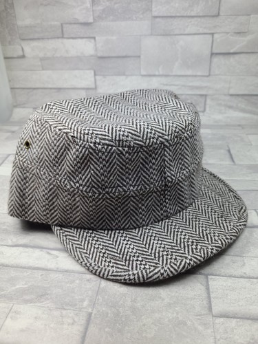 Mens train driver cap - hat, grey