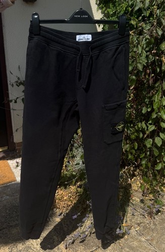 Stone island black joggers - stone,