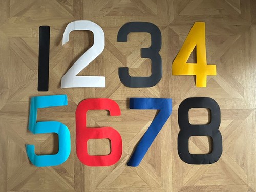 Sail numbers self adhesive - 12",