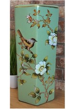 Hexagonal Green Birds & Floral