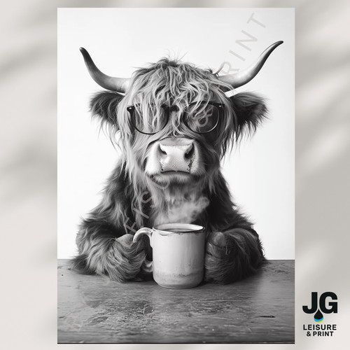 Highland cow picture wall art - highland,