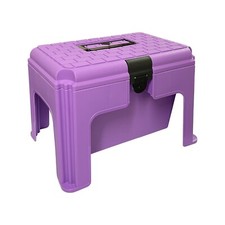 Purple Horse LARGE Step up Grooming Tack Box Seat / Stool equestrian stable pony
