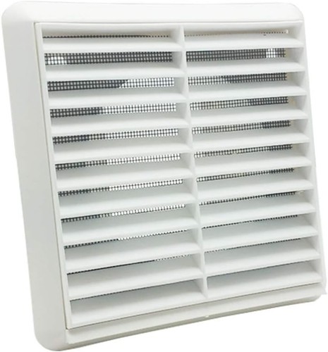 Kair white louvred - white, vent