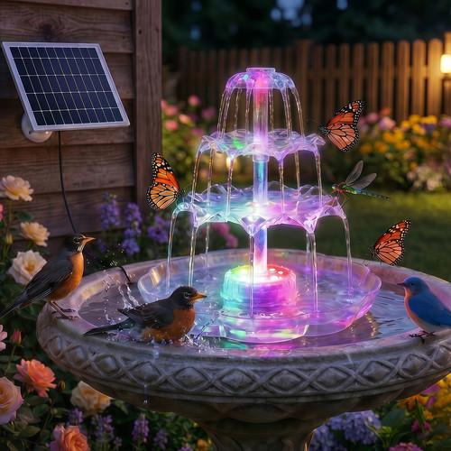Solar fountain floating - fountain,