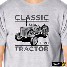 TractorArt -  Classic Ferguson TE20 Tractor Little Grey Original Artwork T-Shirt