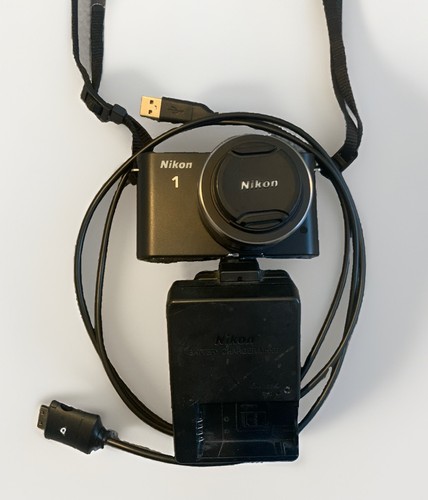 Nikon black camera - camera, +