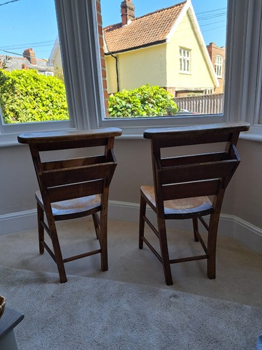 Two chapel chairs for sale - for,