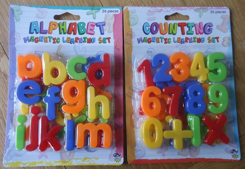 Magnetic alphabet letters - magnetic, /
