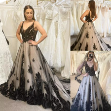Gothic Black Wedding Dresses