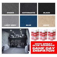 THICK WALL VAN CAR ACOUSTIC VELOUR LINING CAMPER BOAT BOOT TRUNKLINER CARPET