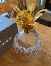 Gorgeous Grainware Vtg Crystalline Lucite Acrylic Pineapple Ice Bucket HVY RARE