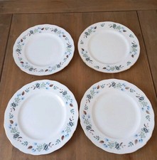 Four Vintage Colclough Linden Bone China Dinner Plates