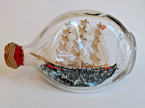Vintage folk art ship - ship, in