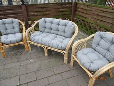Garden Bench Cushion Ratan Cushion Bench Cushion Rattan Waterproof Steve 6 Pcs Set