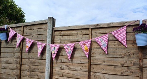 Handmade bunting lurcher - bunting, lurcher/