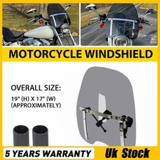 18"x16" Large Smoke Windscreen Windshield For Triumph Bonneville Speedmaster