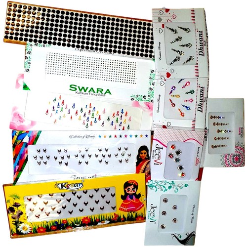 Multicolor fancy bindi - fancy,