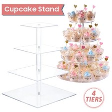 Premium 4 Tier Acrylic Cupcake