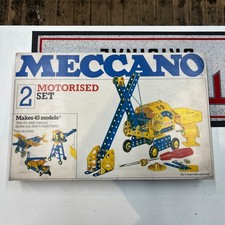 Vintage Meccano Motorised Set 2 in Original Sealed Tray