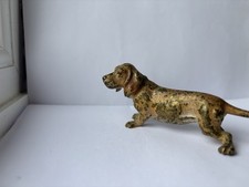 Original Antique Cold Painted Miniature Austrian Bronze Animal Dog (Lot 1)