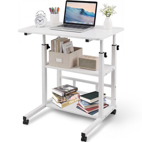 Tier rolling computer desk - 3,