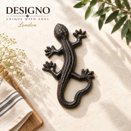 Cast iron gecko - iron,