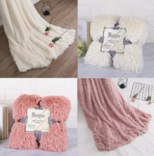 Large Faux Fur Blanket Soft