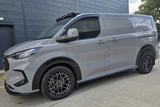 fits Ford Transit Custom 2024+ SIDE SKIRTS (SWB) Stratos Side Skirts Gloss Black