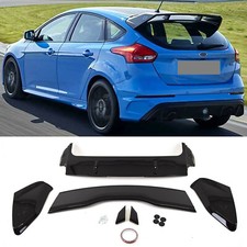 Fits Ford Focus MK3 2011-2018 Rear Roof Boot Lip Spoiler RS Style Gloss Black