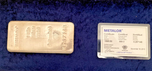 1kg silver bullion - silver, 999