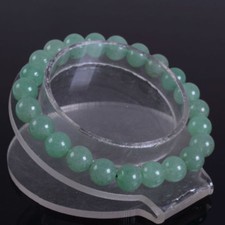 Natural 10mm Green Aventurine Round Gems Beads Stretchy Bracelet 7.5''