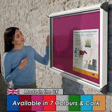 Outdoor Weatherproof Lockable Notice Board Showcase 12xA4, Aluminium Frame