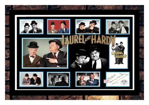 102 laurel hardy signed - &, a4