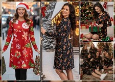 Ladies Xmas Swing Dress