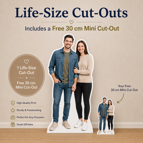Couple life size cutout - couple,