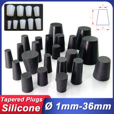 Tapered Plugs Silicone Rubber Conical Stopper Sealing End Caps Pipe Tube Plugs