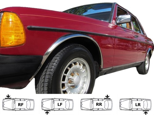 Mercedes w123 chrome wheel - mercedes,