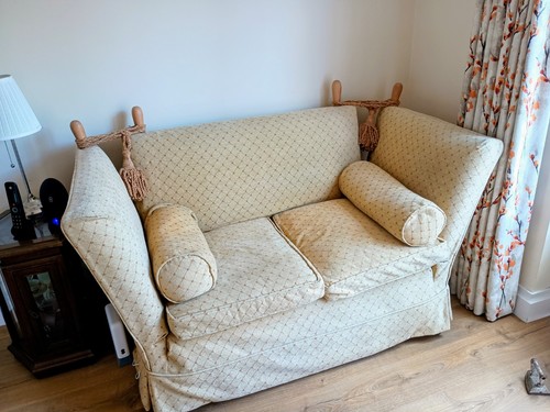 Antique knole settee