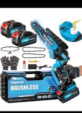 Mini Chainsaw - Brushless Motor 1000W, Electric Chain Saw Cordless 6 Inch